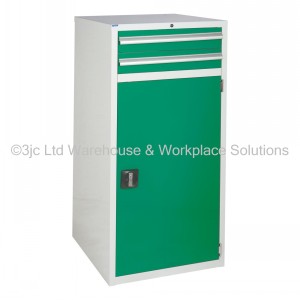 Euroslide Storage Cabinet 2 Drawer & Cupboard 1200mm